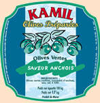 Kamil label — anchois